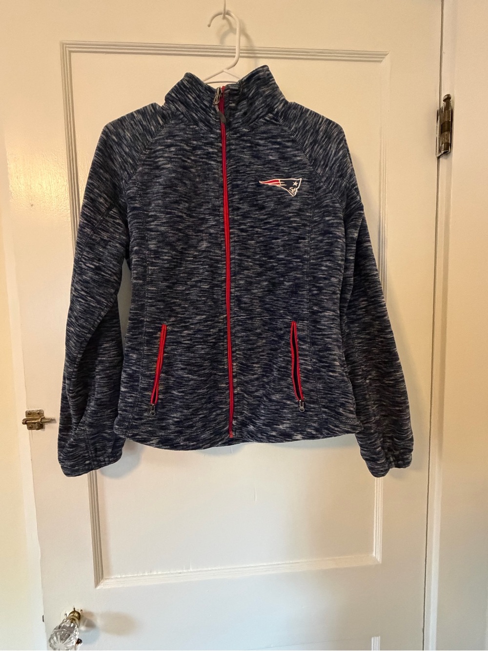 NFL Patriots Navy Heather Full-Zip
